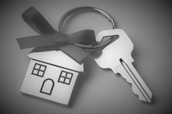 House key on keychain